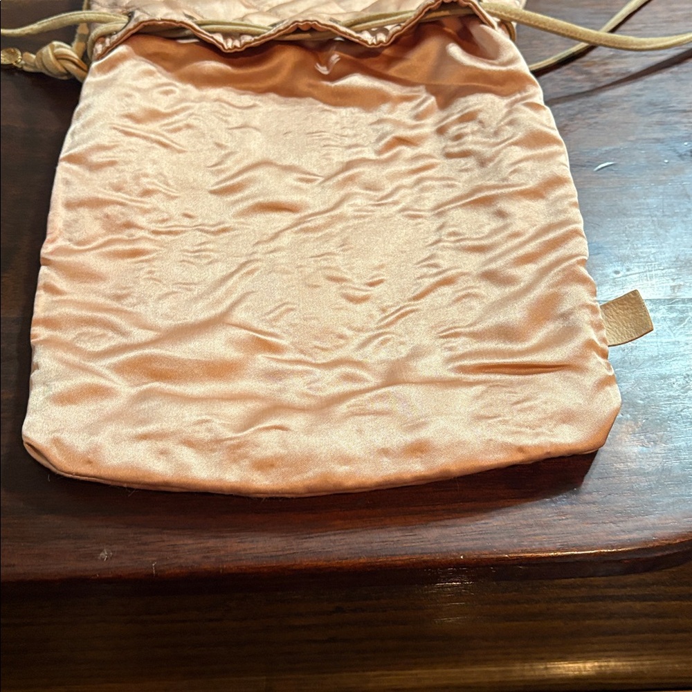 ‼️ONE DAY SALE‼️CHANEL Quilted Pink Satin Crystal Logo Backpack - Picture 8 of 16